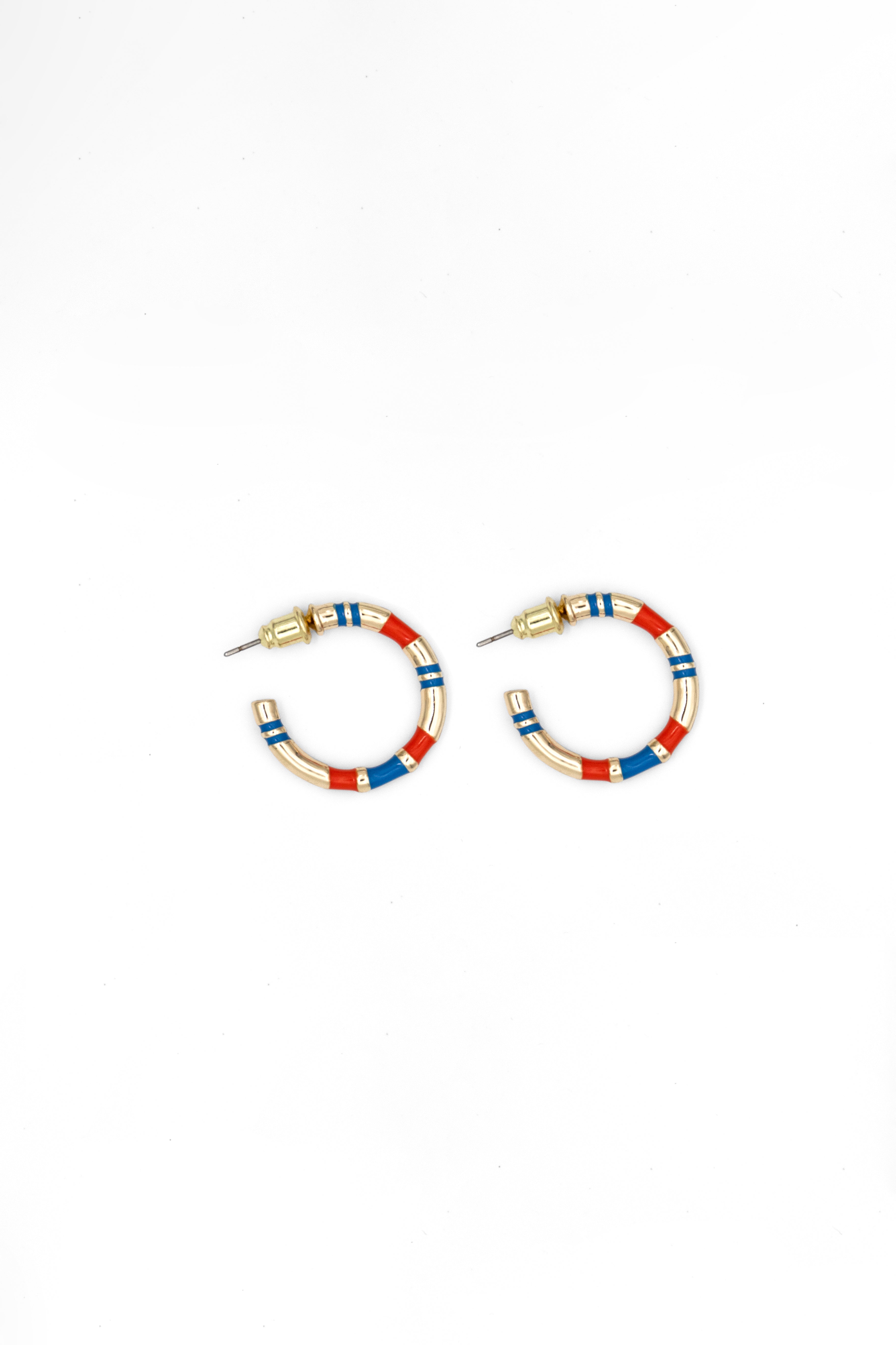 Cassidye Earrings / Blue-Red