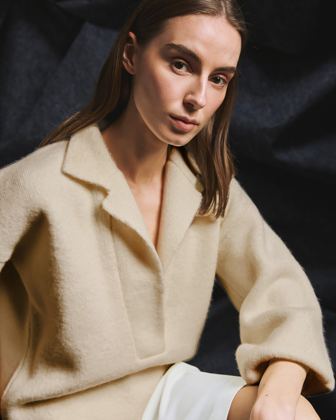 Smoking Flat Knit Sweater / Off White