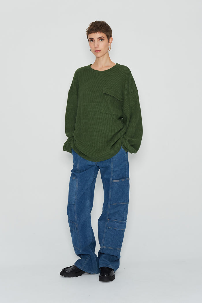 Winter Camouflage Knitwear / Green