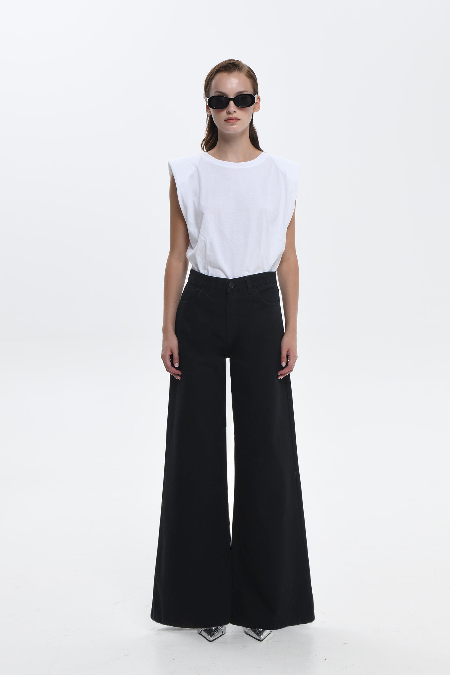 Belen Wide Leg Denim / Black