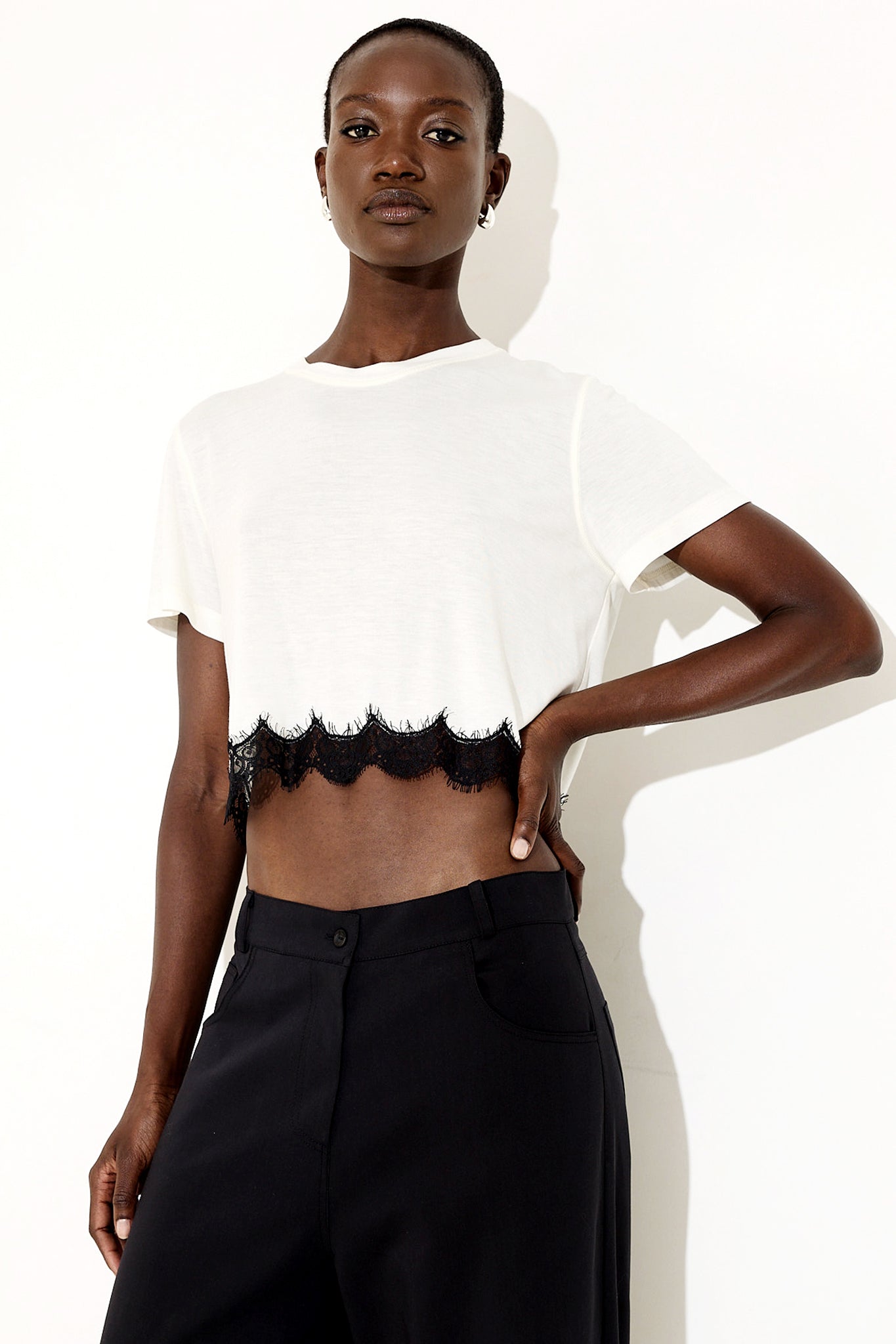 Mirabel Crop Top / White