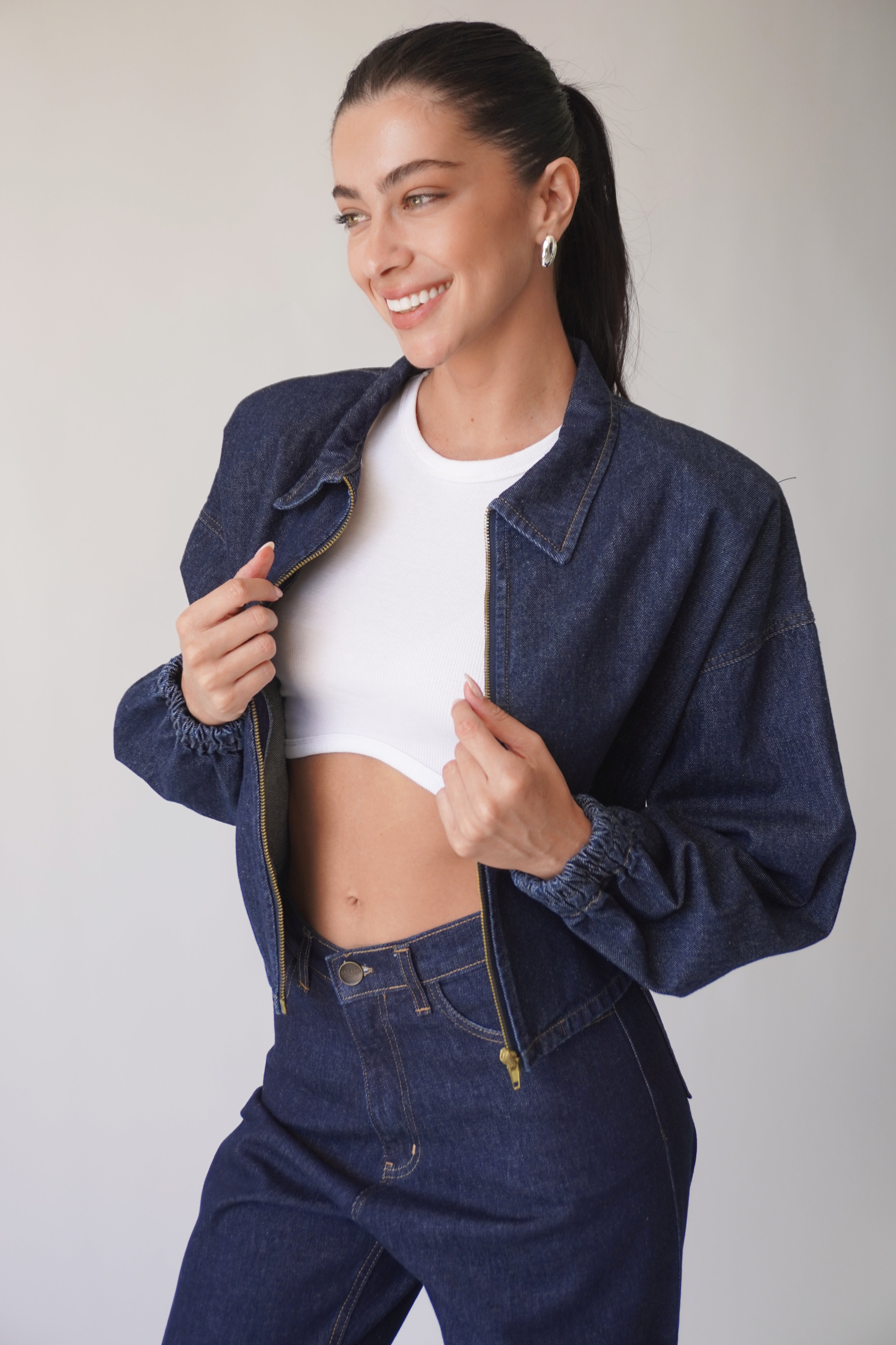 Madison Denim Jacket / Ocean Blue