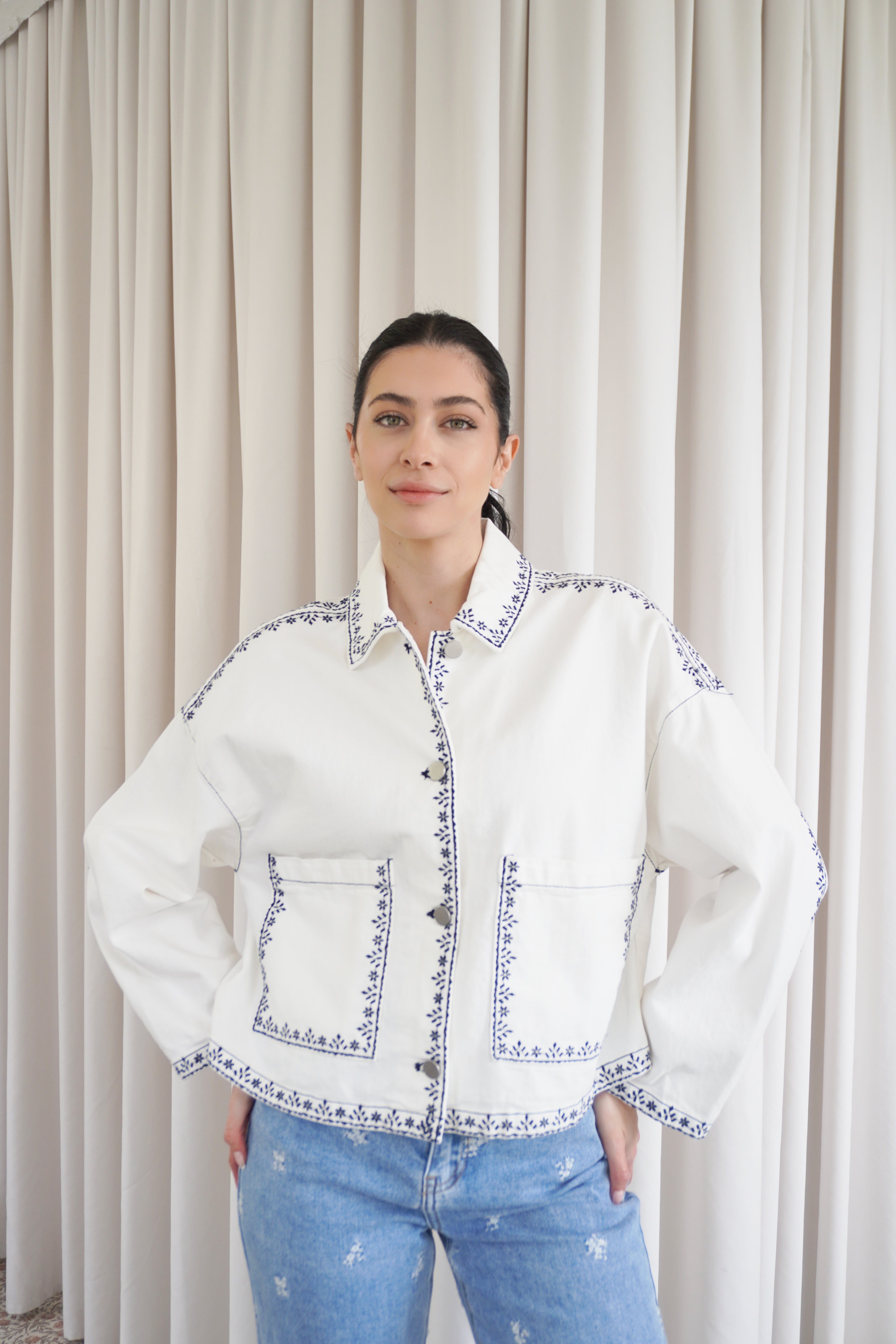Camellia Jacket / White