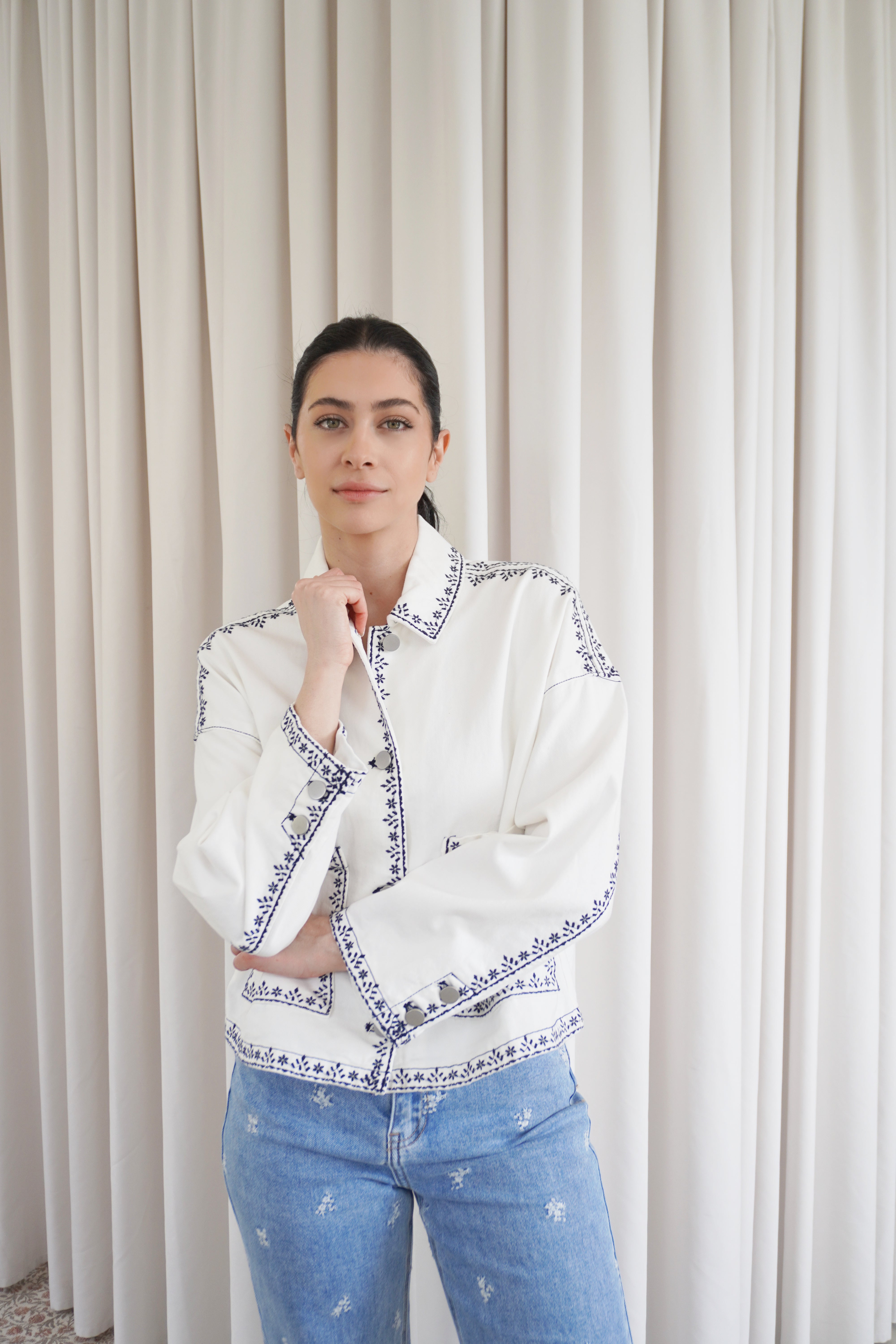 Camellia Jacket / White