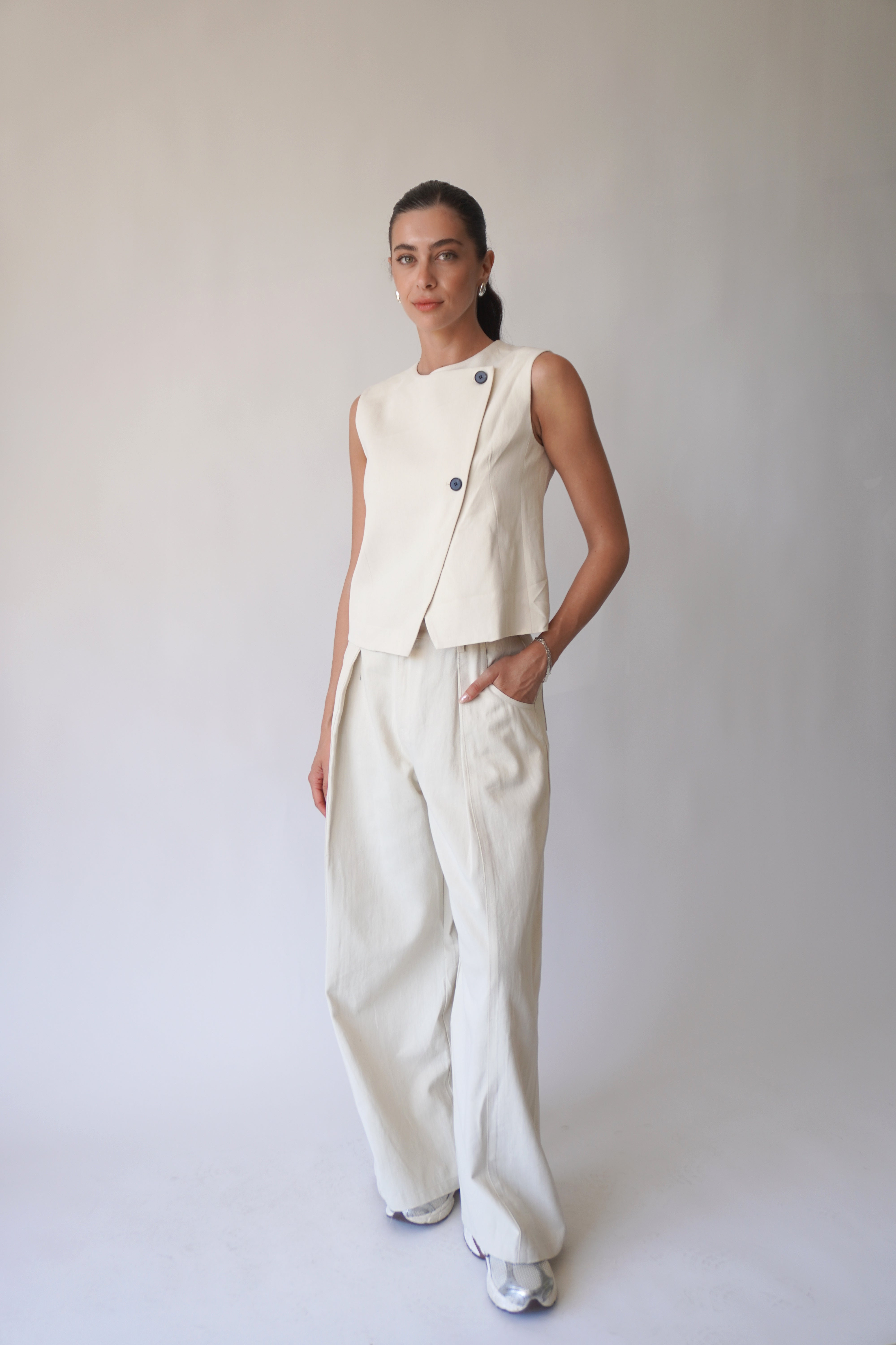 Marcia Vest / Ecru