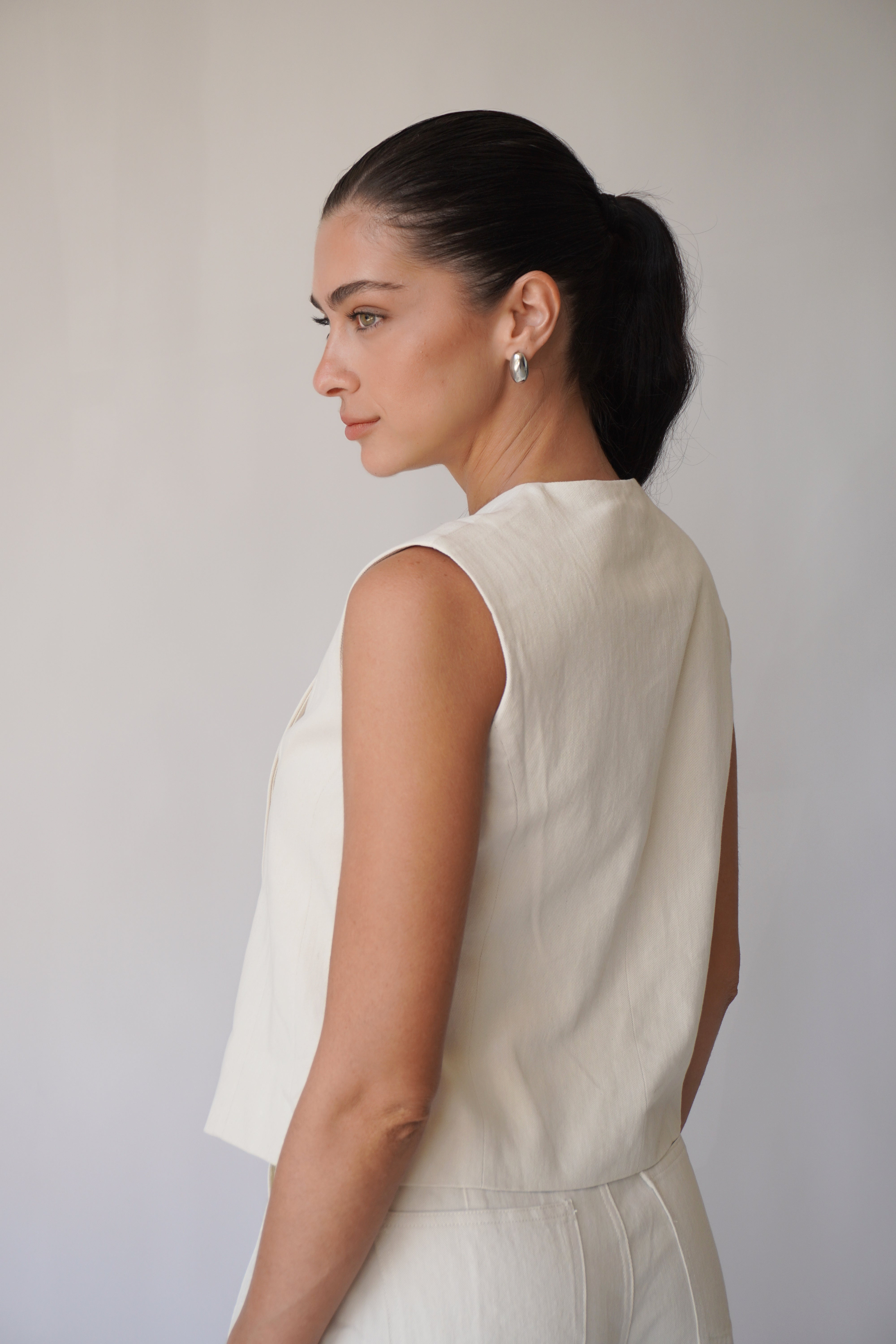 Marcia Vest / Ecru