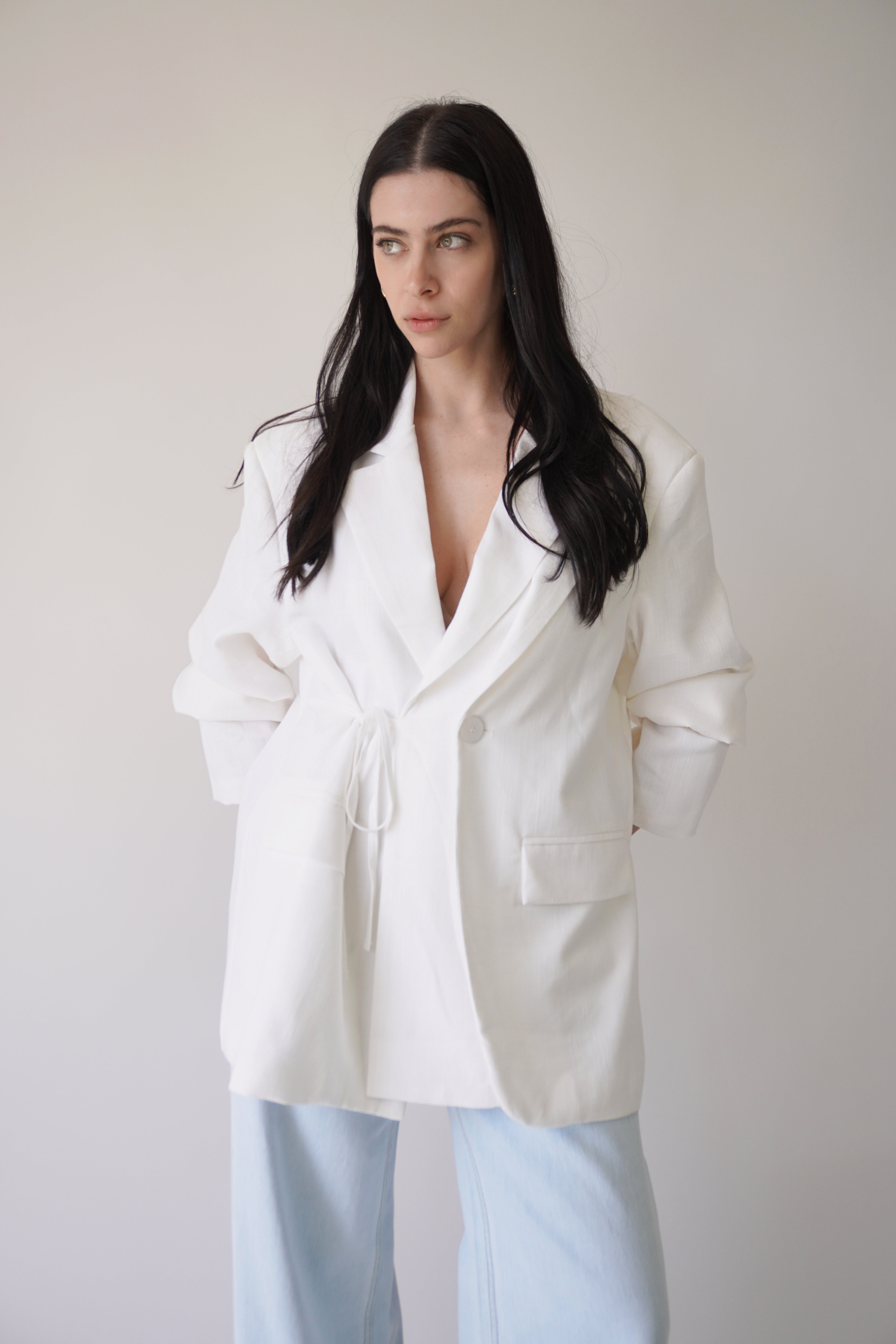 Thalia Blazer / White