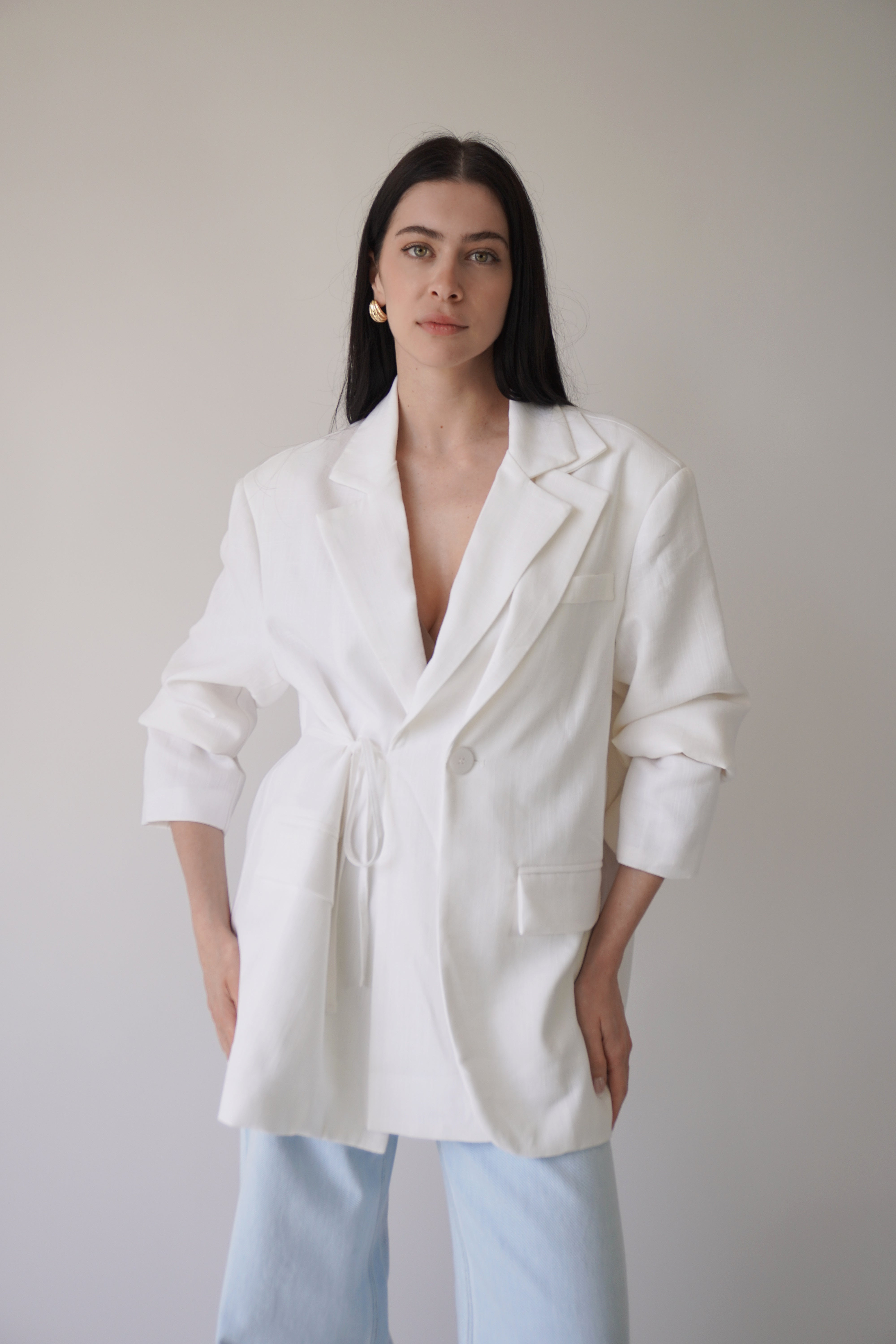 Thalia Blazer / White