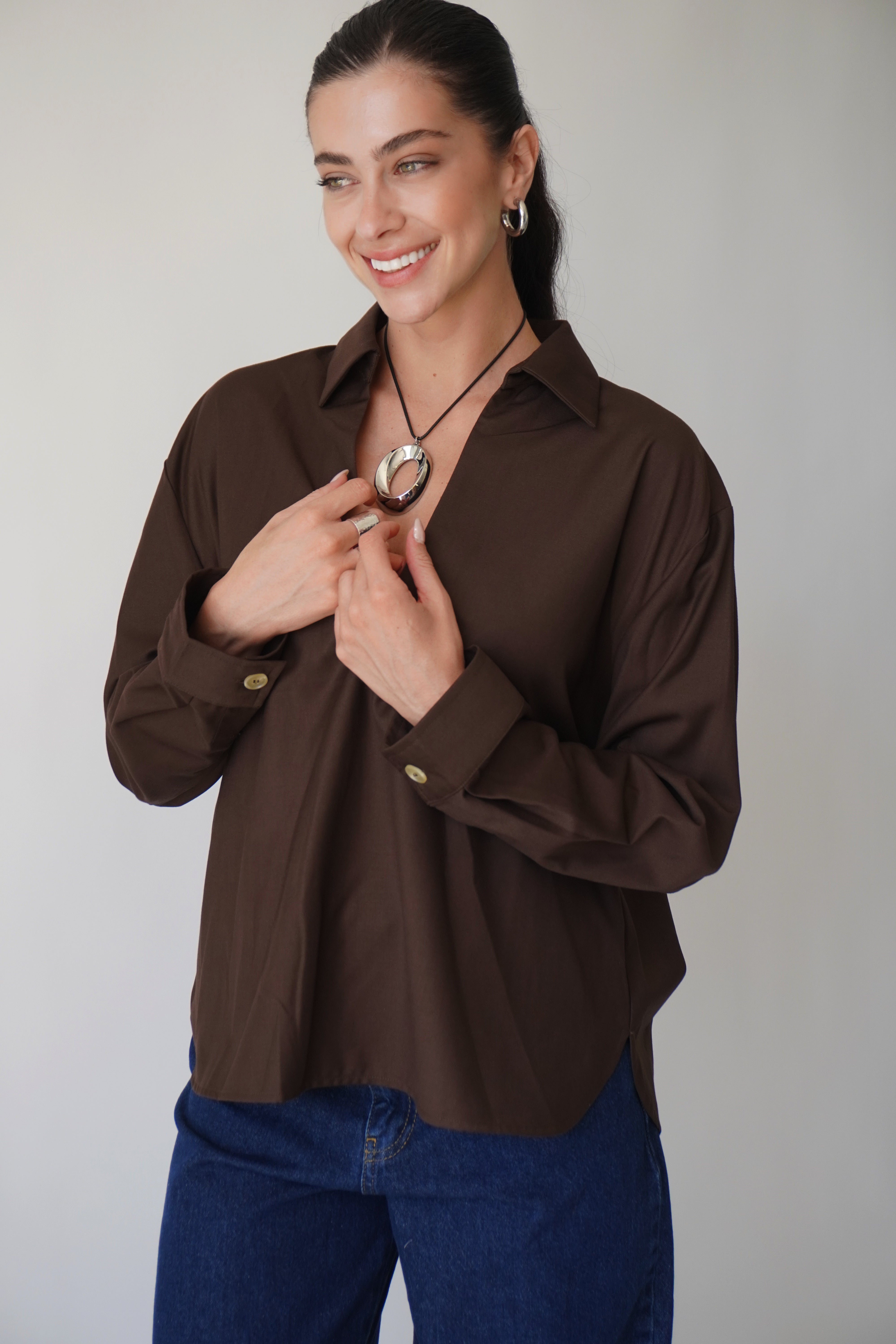 Cassia Top / Brown