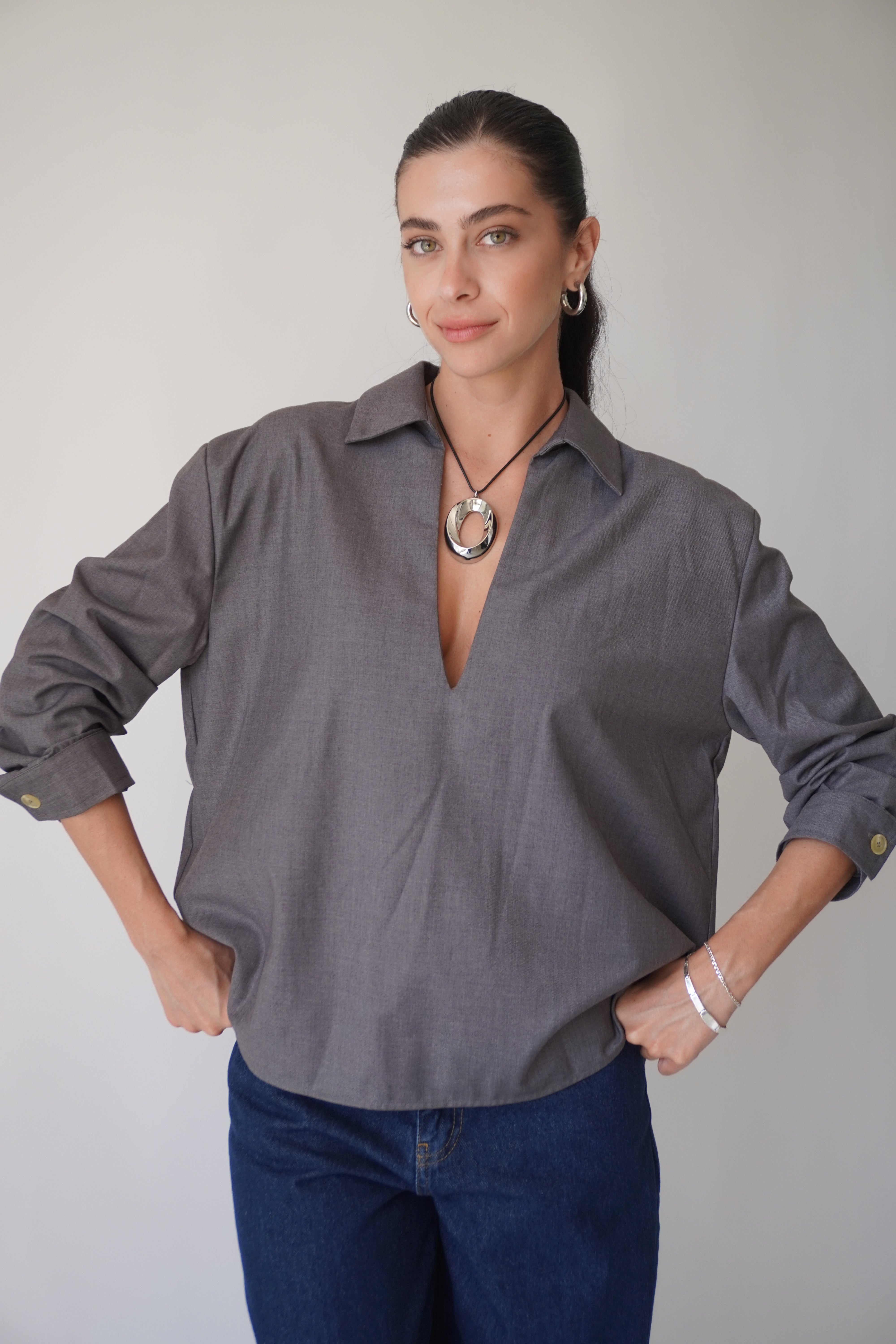 Cassia Top / Grey