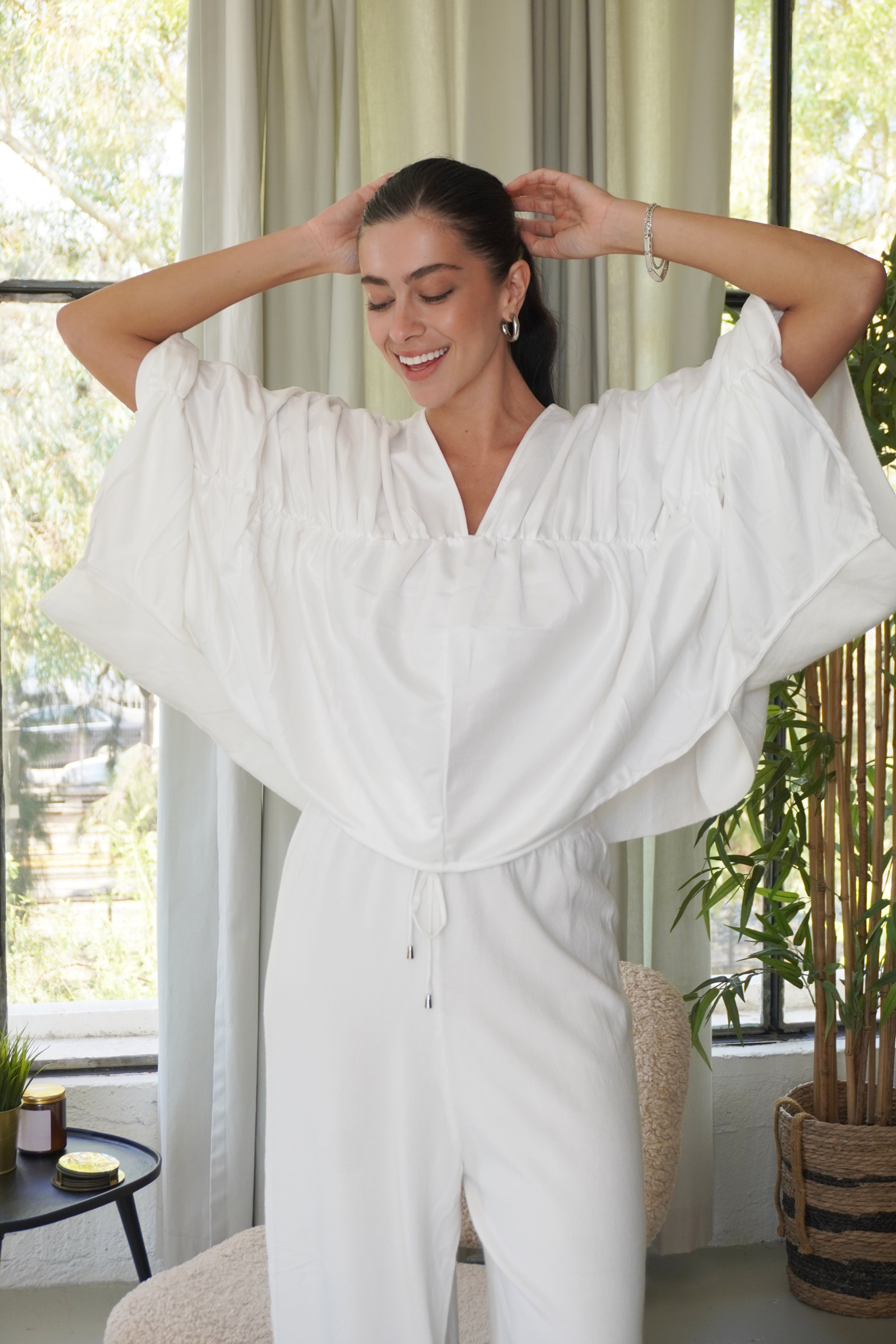 Kristiana Knit Set / White