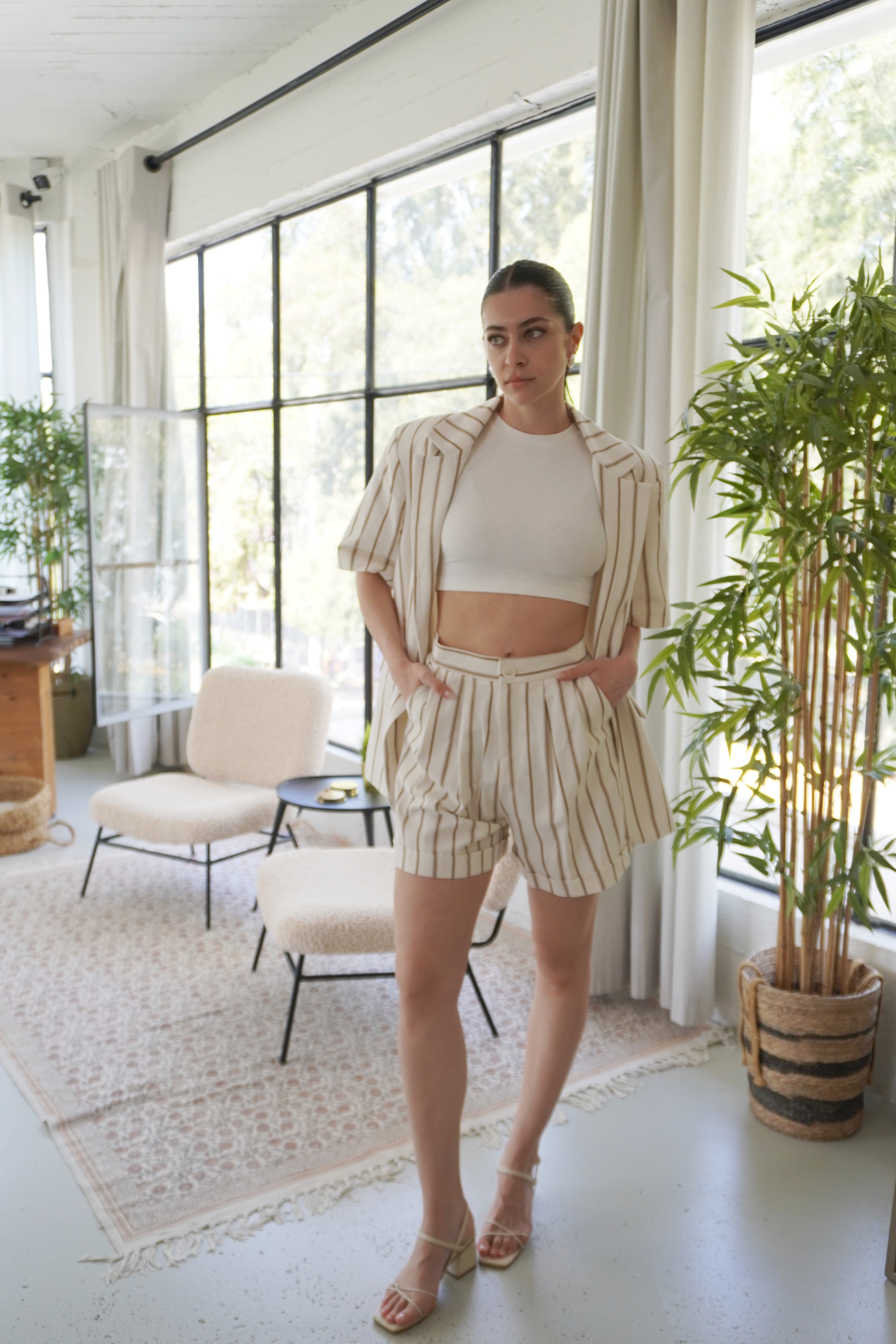 Dalia Shorts / Beige