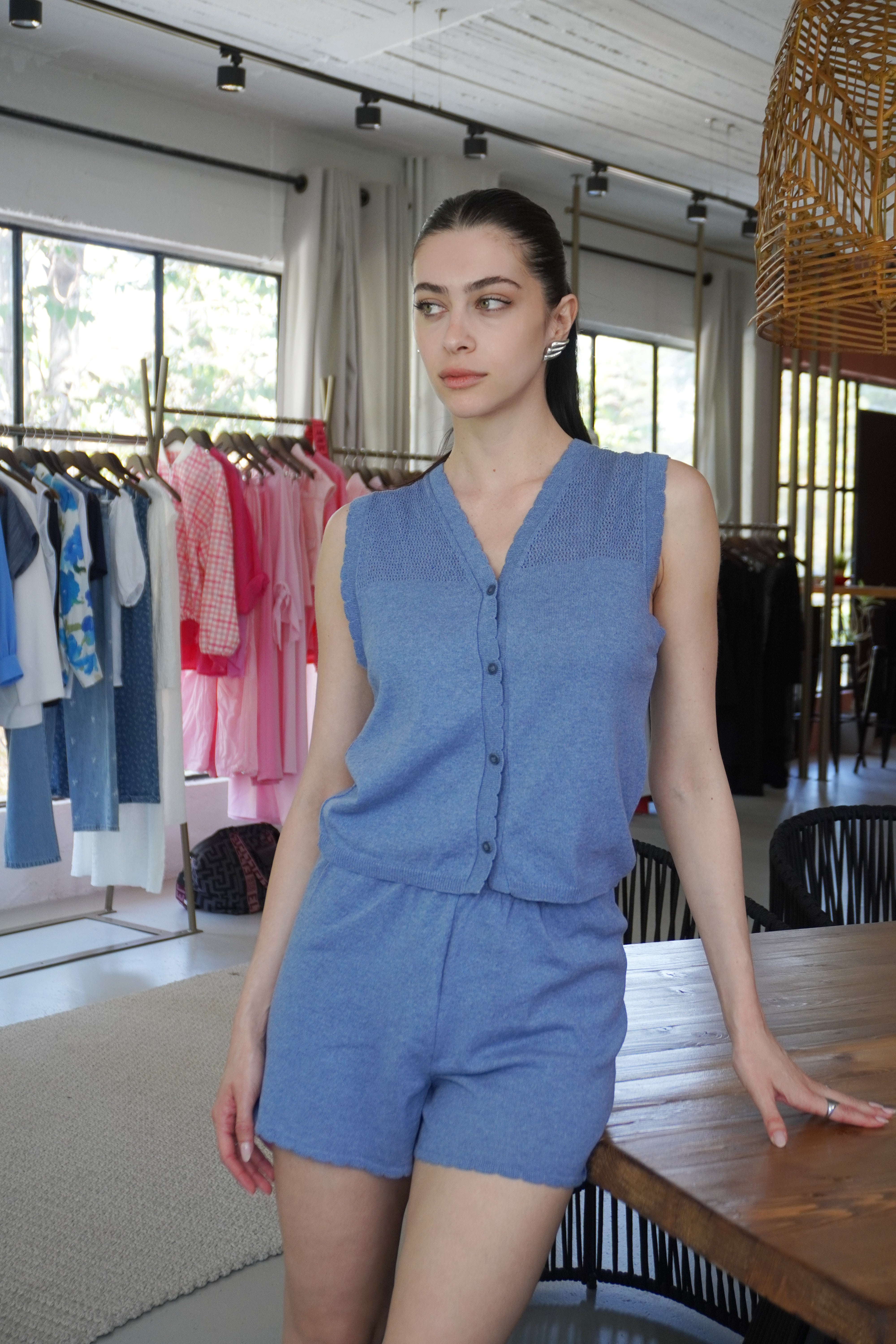 Atemoya Shorts / Blue