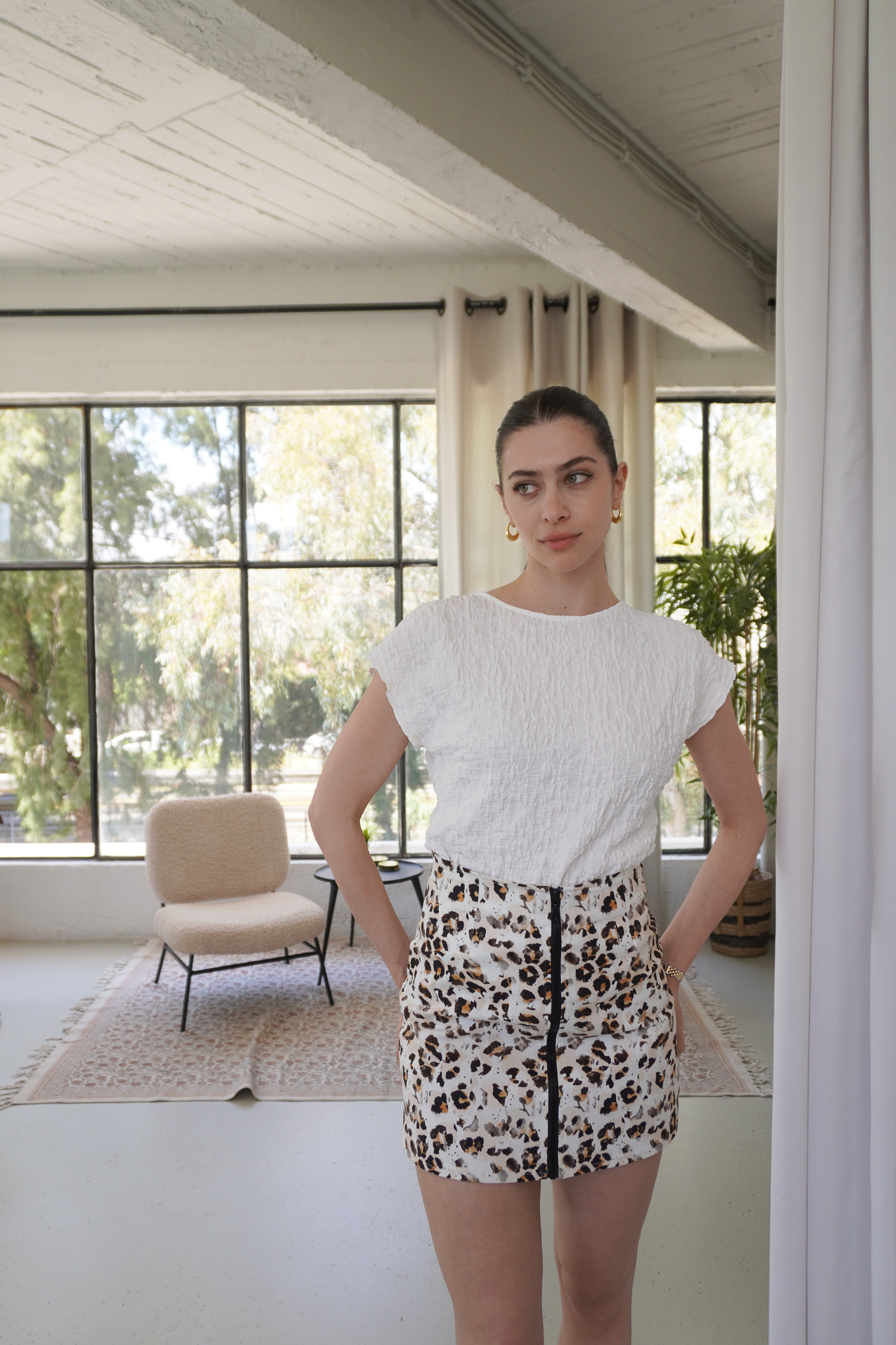 Tara Skirt / Animal Print