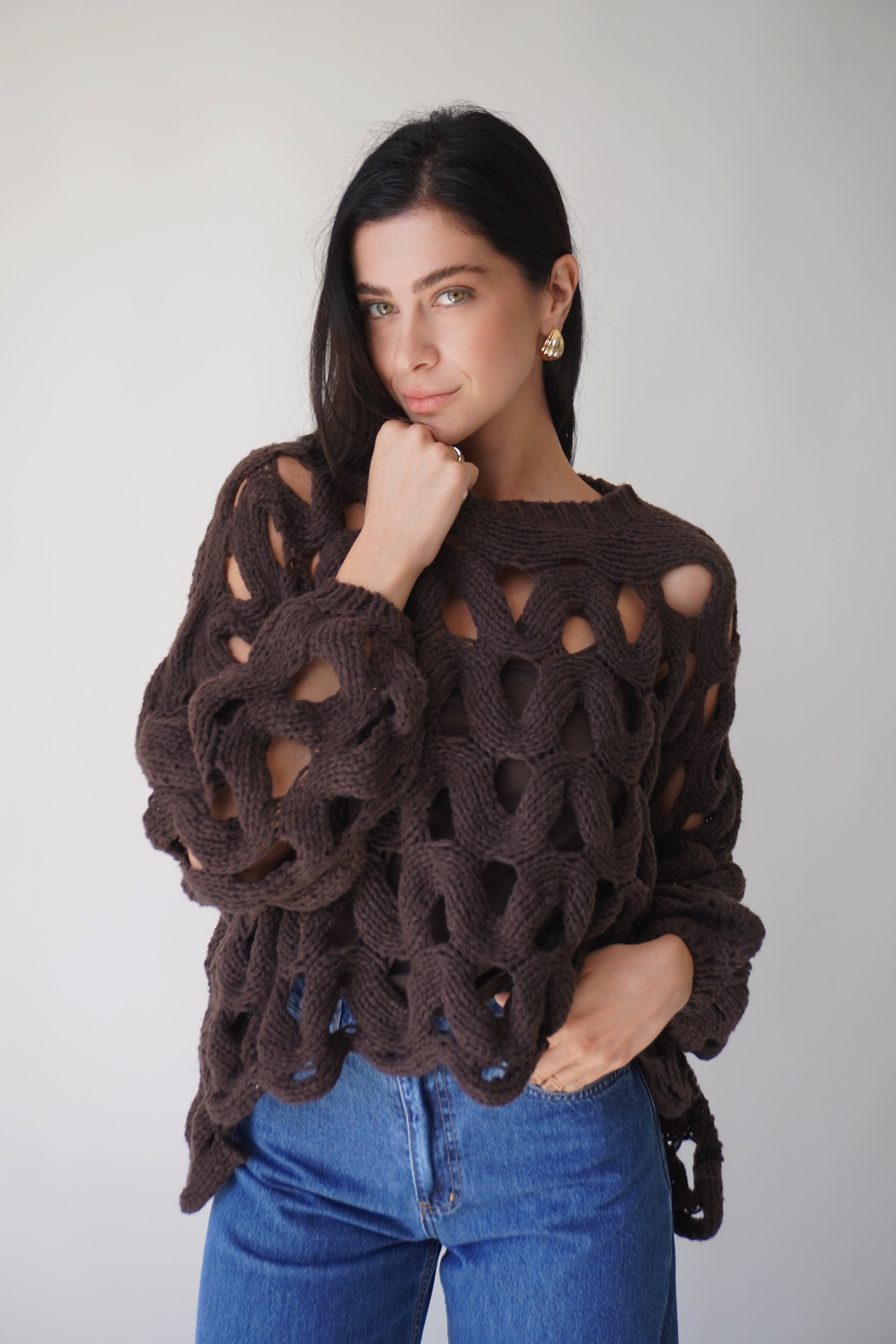 Violet Sweater / Brown