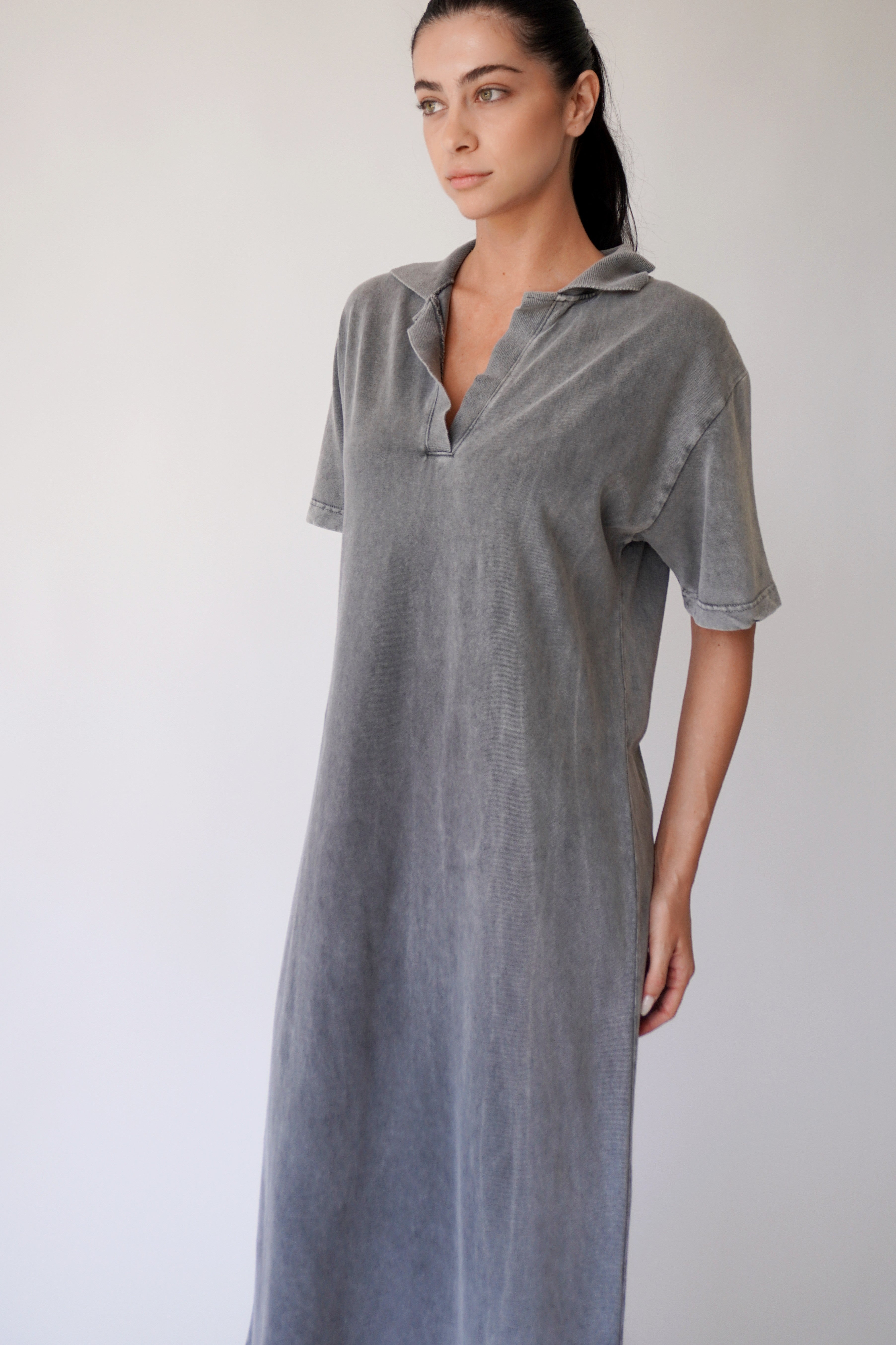 Polo Dress / Grey
