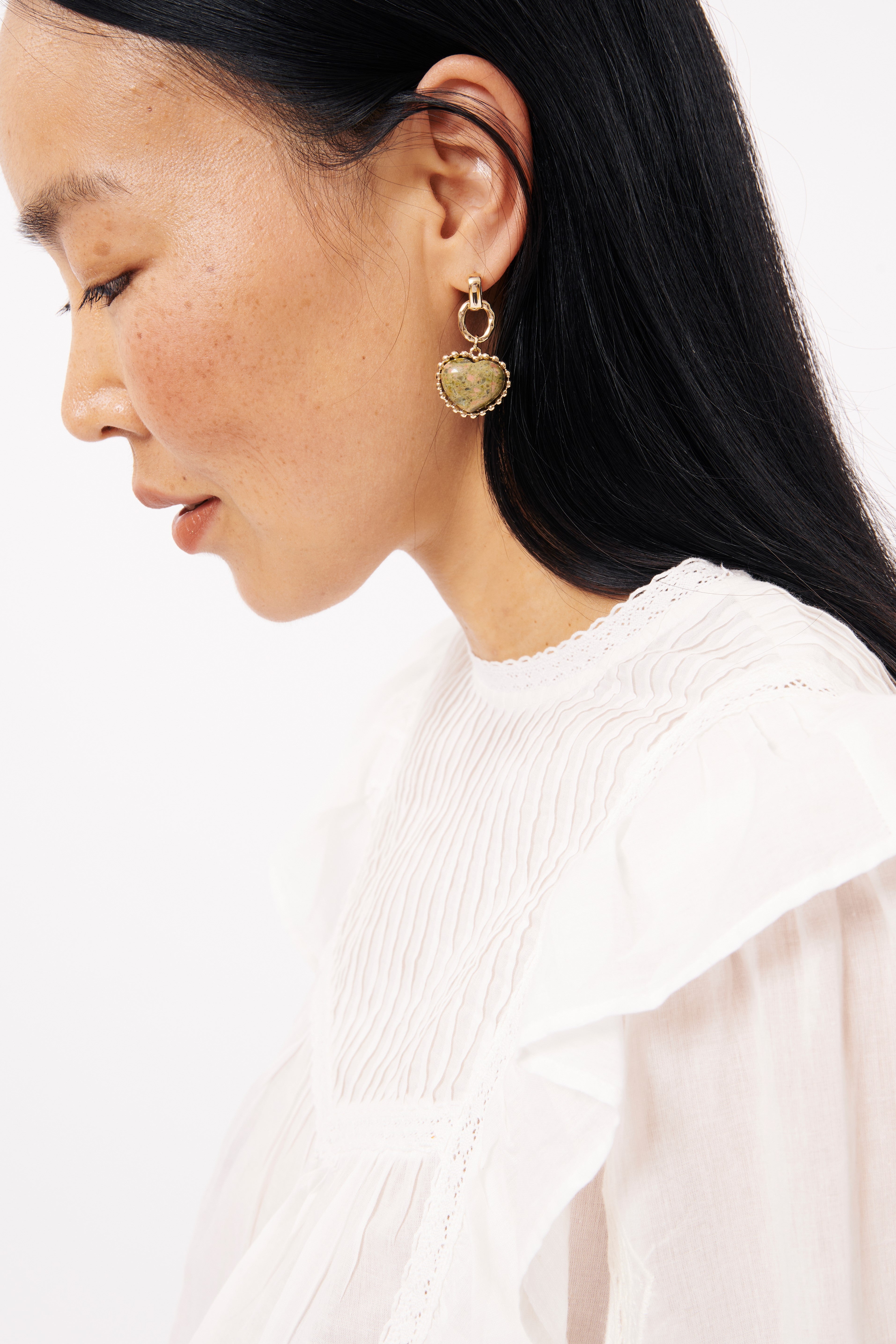 Azeline Earrings / Green