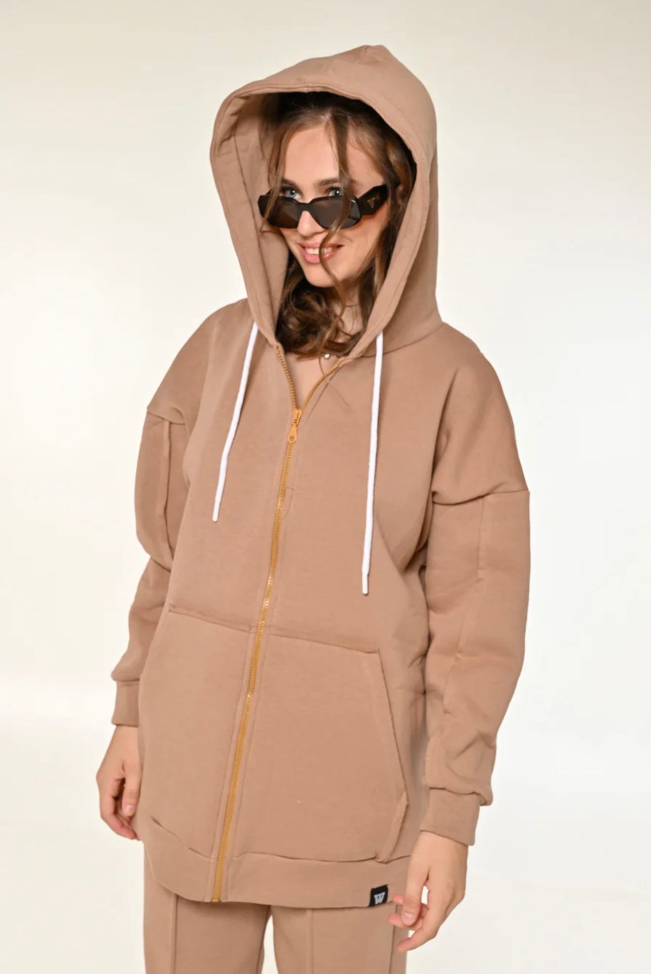 Unisex Hoodie Jacket / Mocha