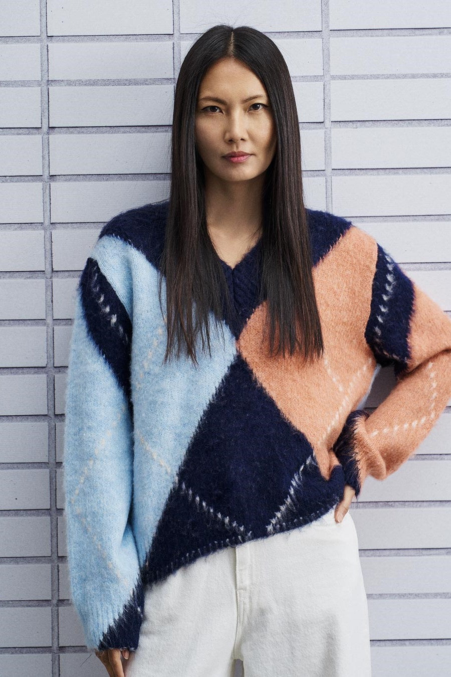 Rhombus Sweater / Blue