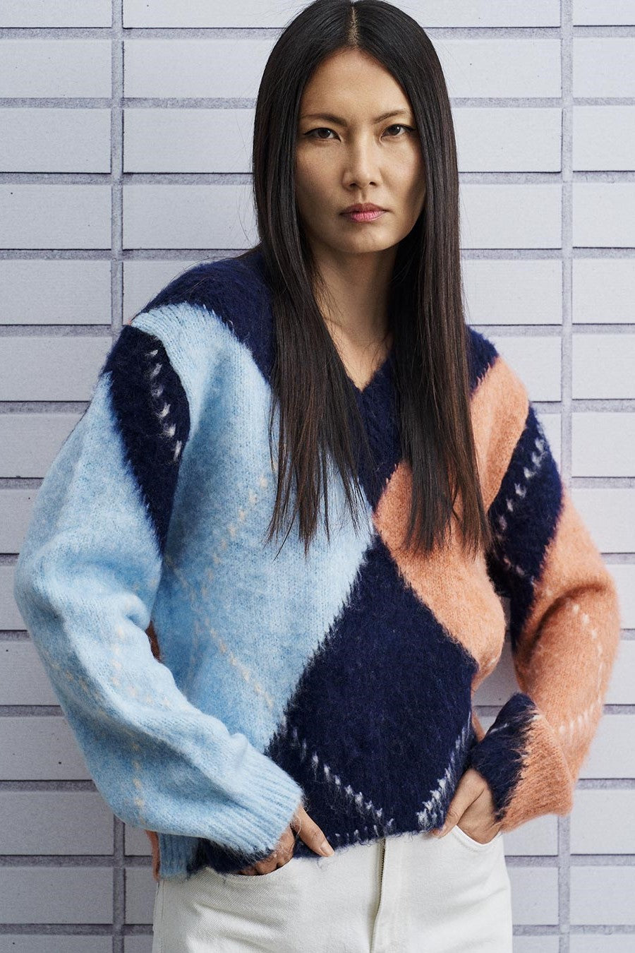 Rhombus Sweater / Blue