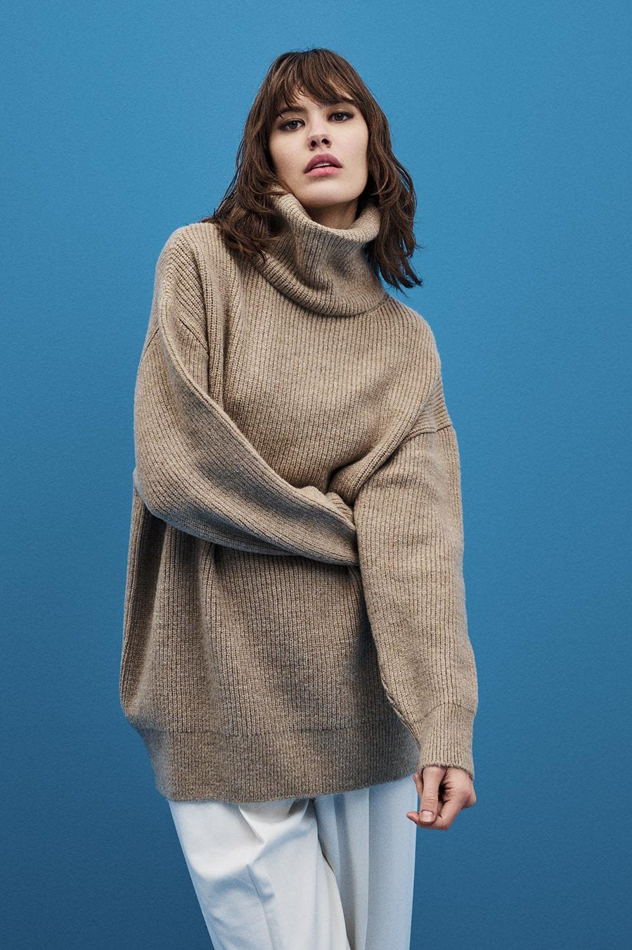 Turtleneck Sweater / Beige