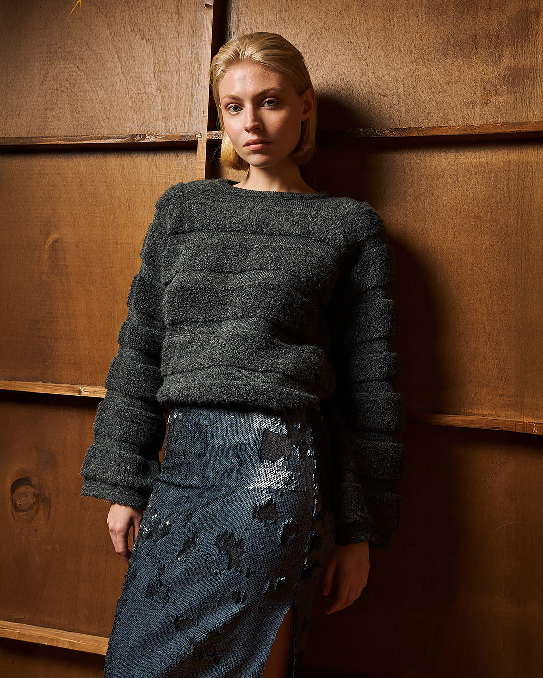 Two Knit Ways Sweater / Grey