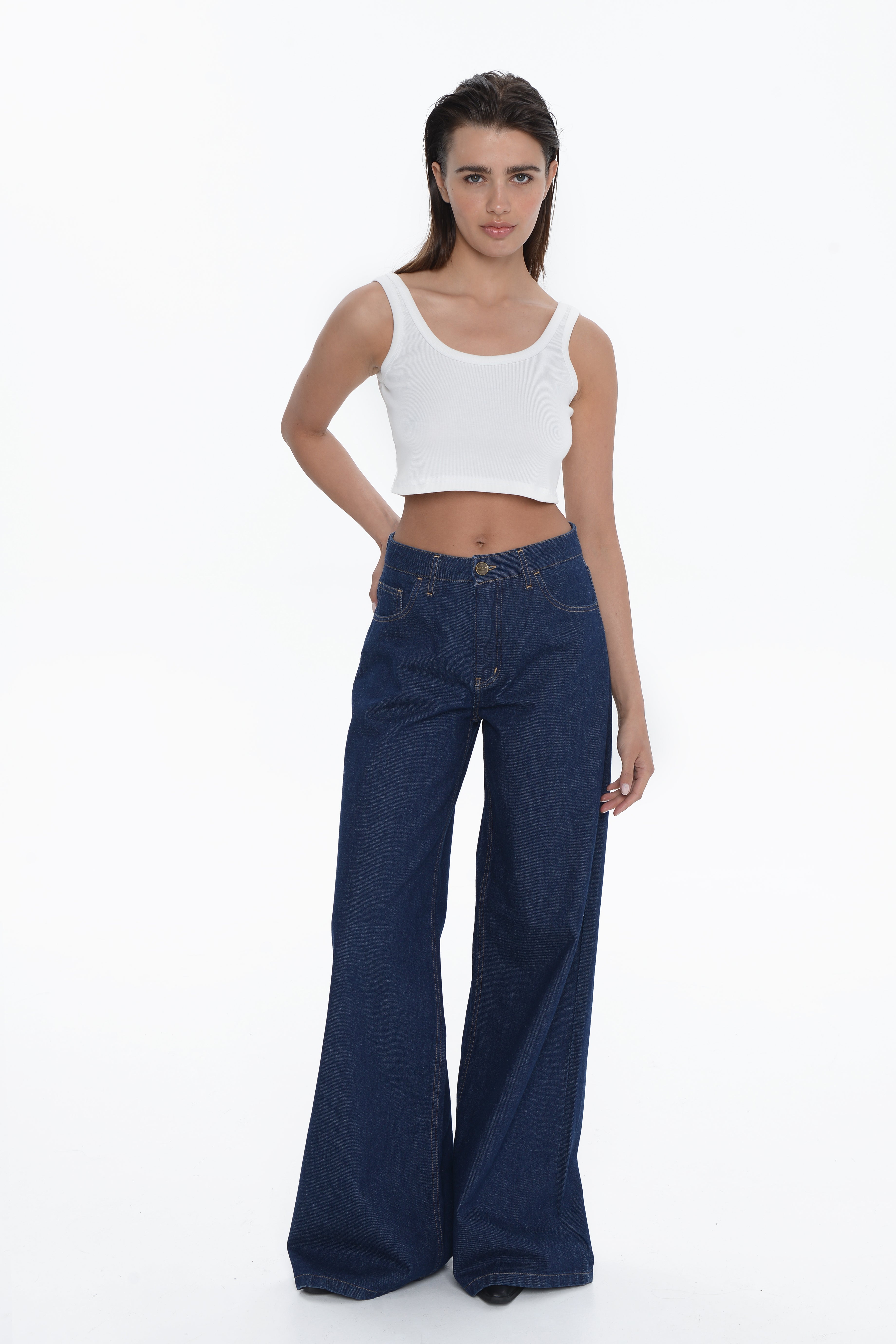 Belen Wide Leg Denim / Ocean Blue