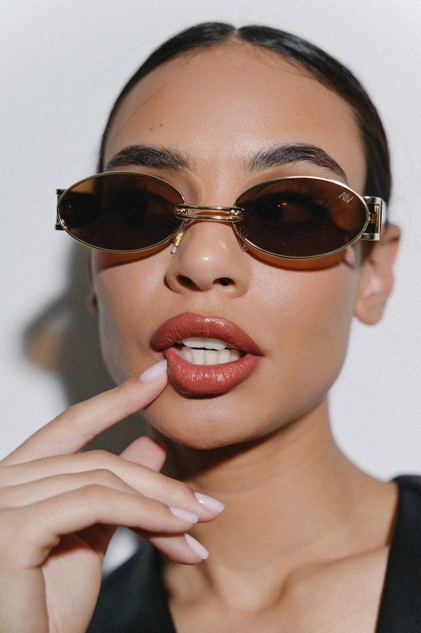 Paloma Sunglasses / Brown-Gold