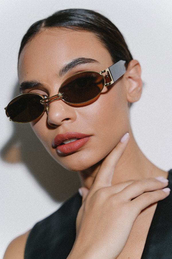 Paloma Sunglasses / Brown-Gold