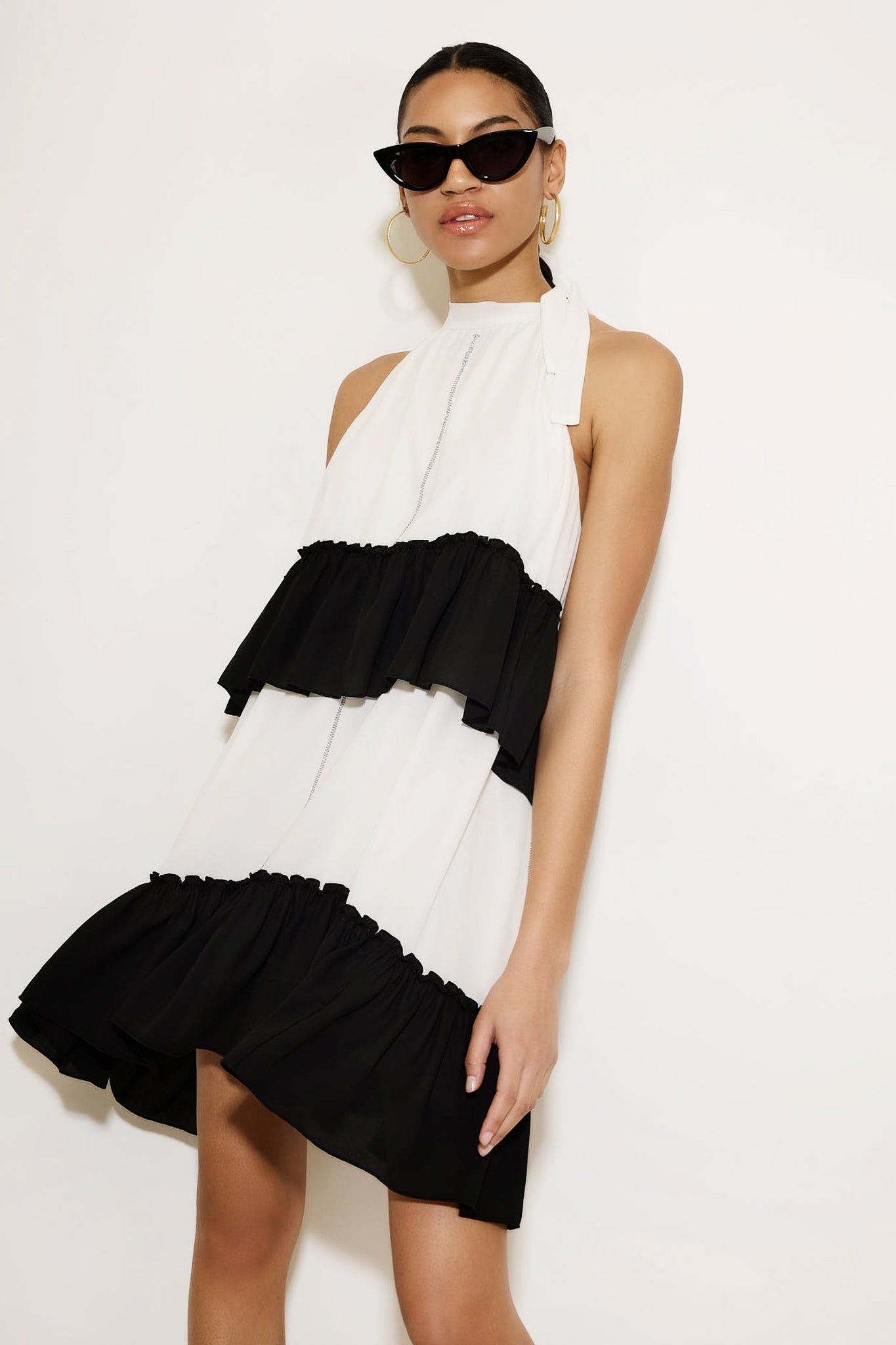 Leila Dress / Black&White