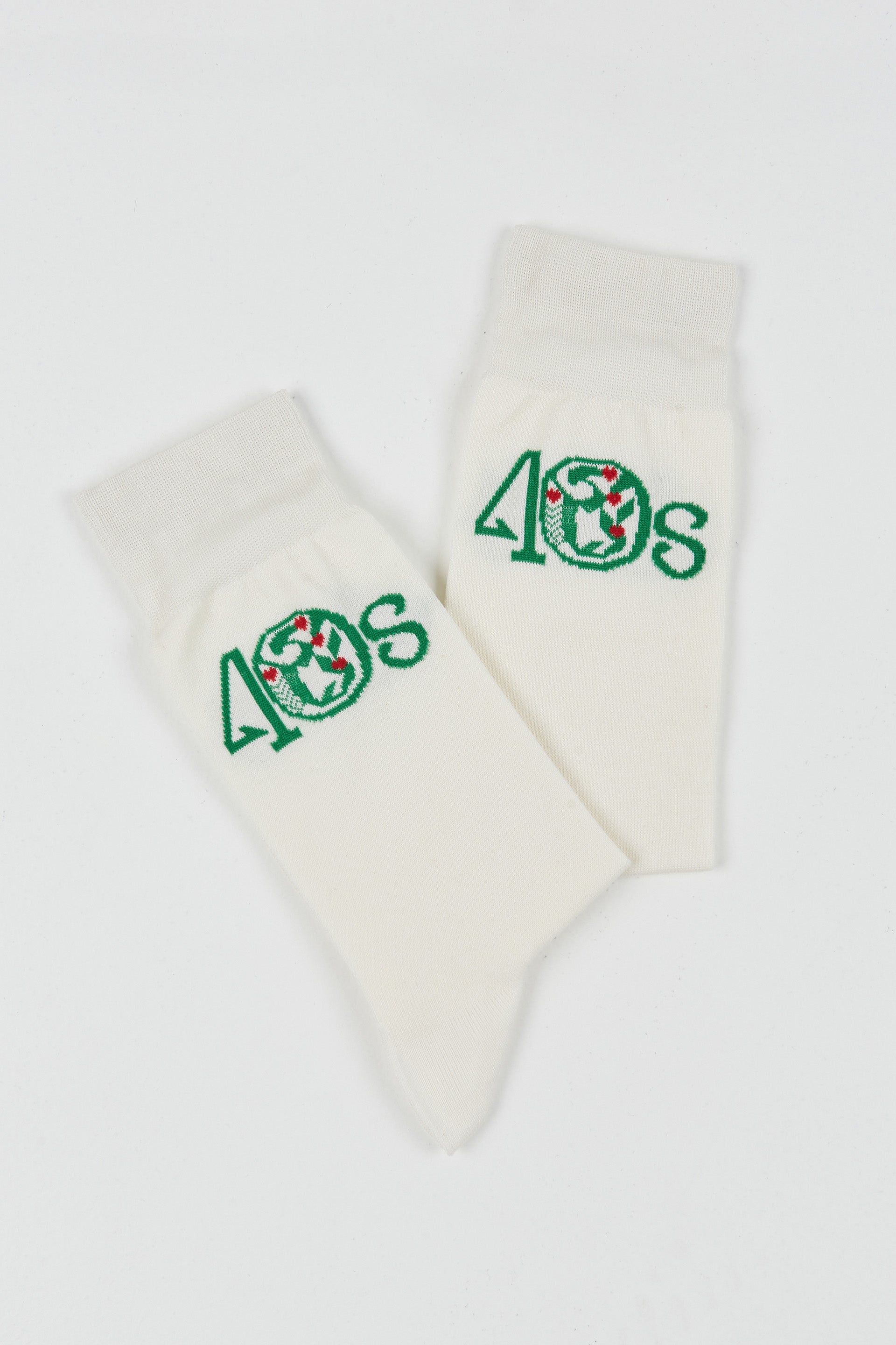40s Socks Off White