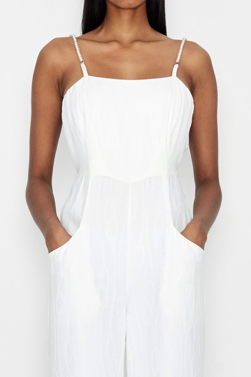 Gem Of Mer Jumpsuit / White
