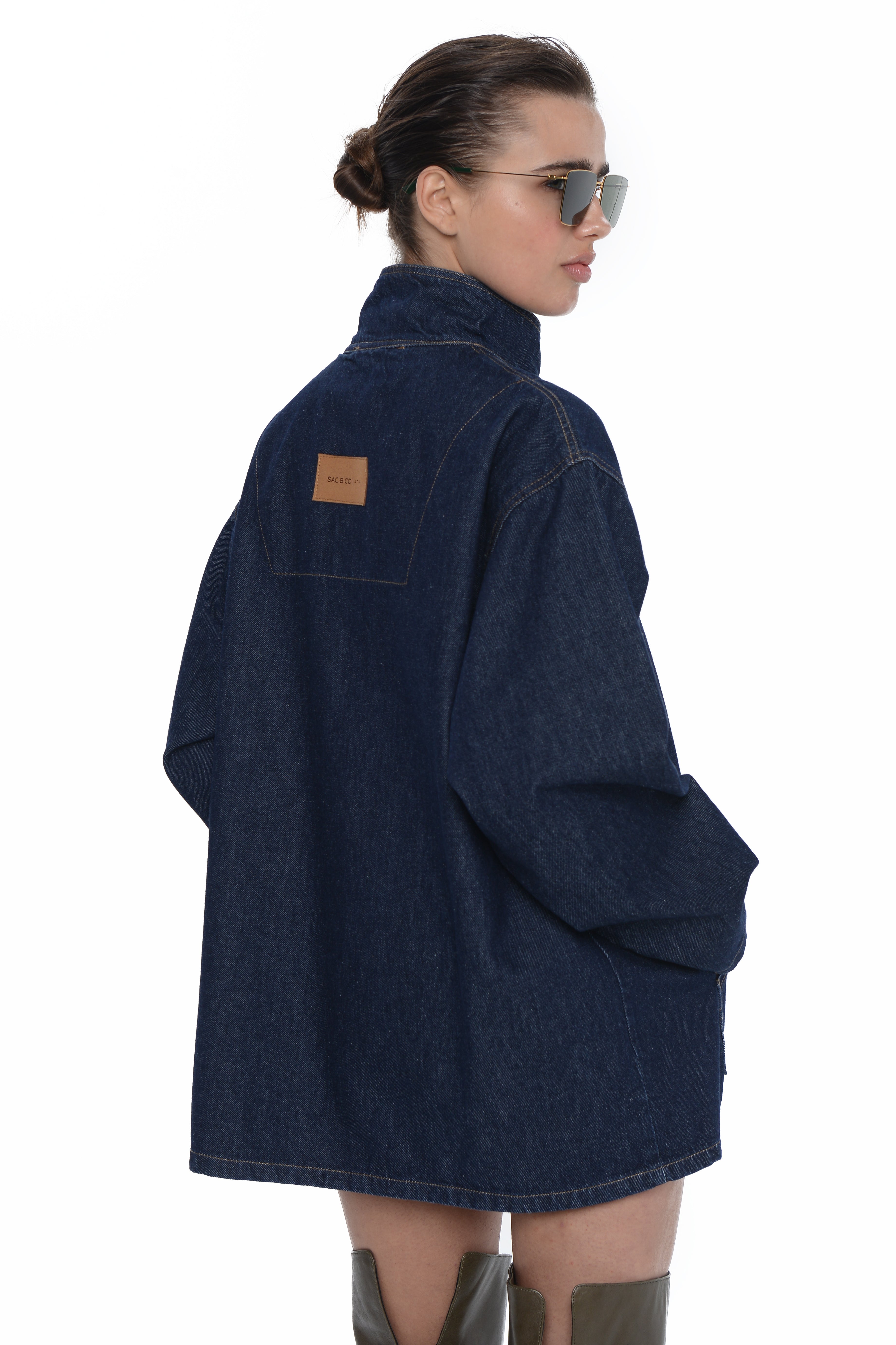 Florence Denim Hoodie / Ocean Blue