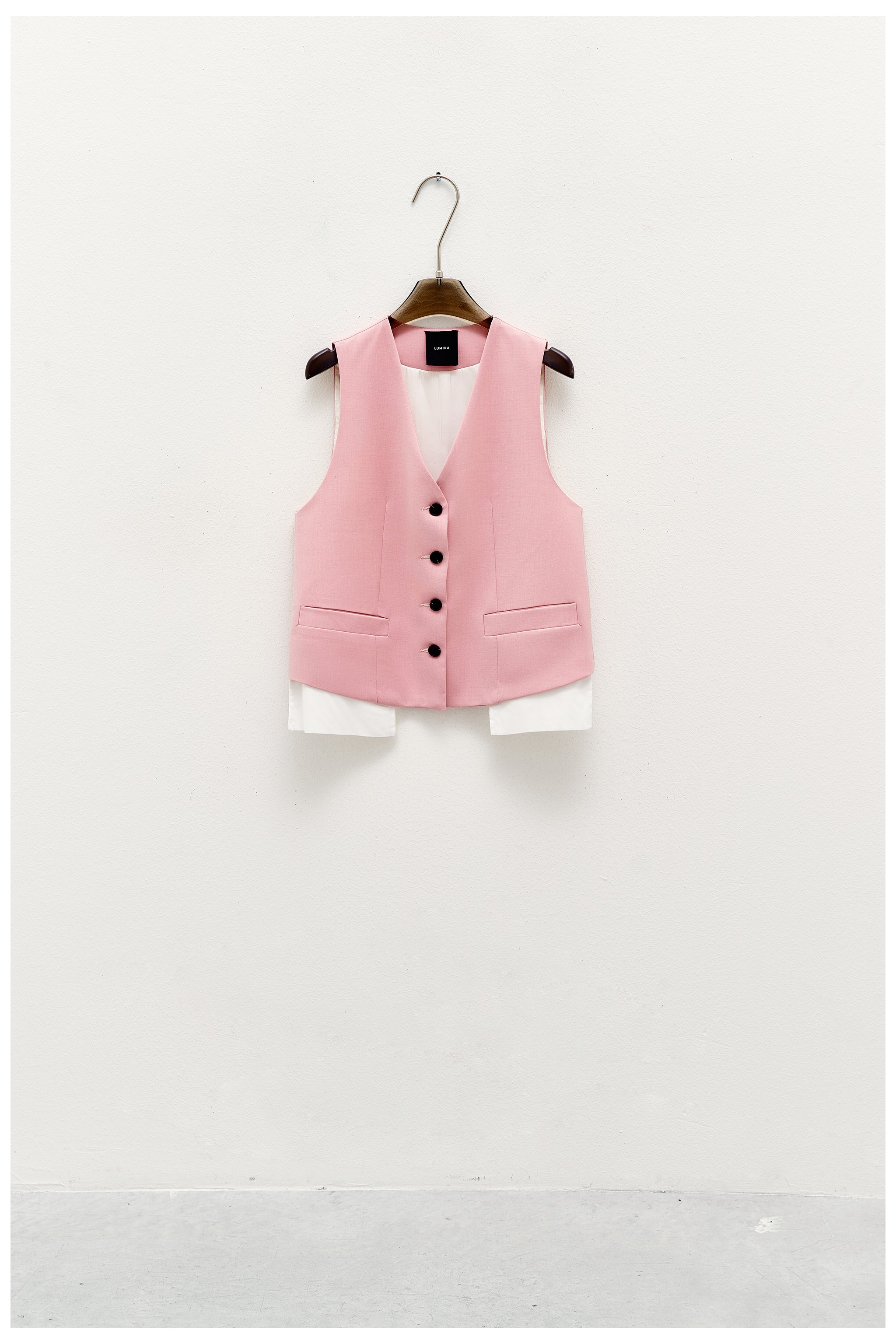 Aria Vest / Dusty Pink