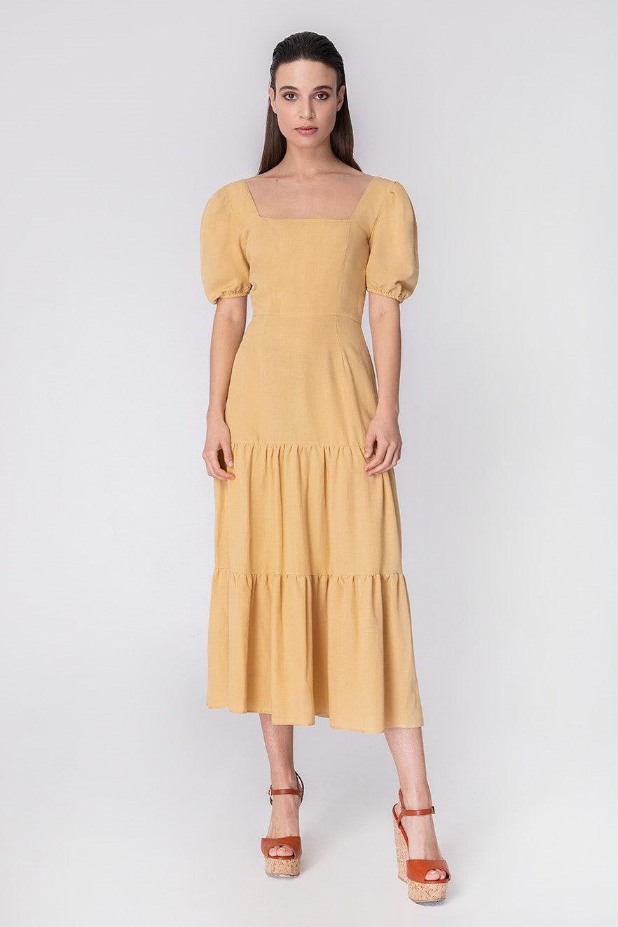 Demetra Dress / Mustard
