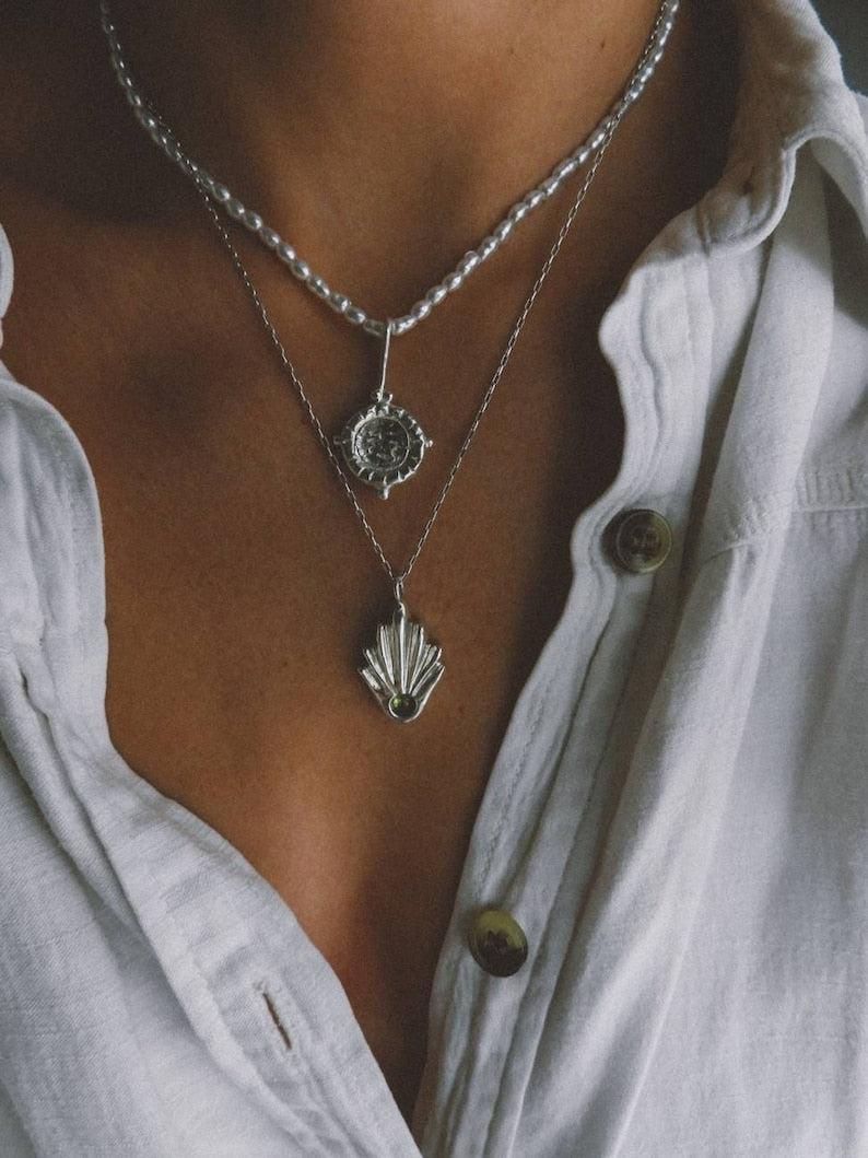 Helios Pearl Necklace